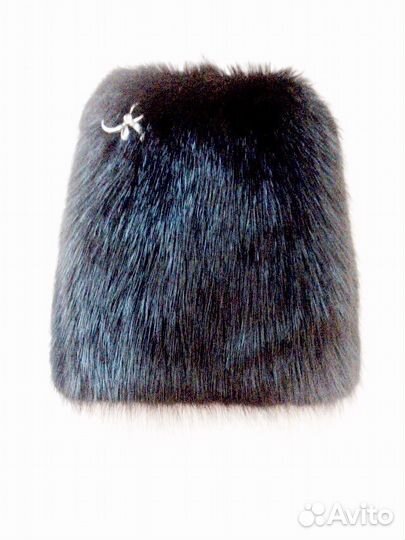 Шапка из норки на вязаной основе
