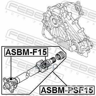 Вал карданный asbm-PSF15 Febest