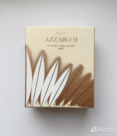 Azzaro 9 parfum духи 7,5 мл винтаж