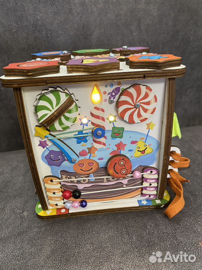 Бизикубик деревянный