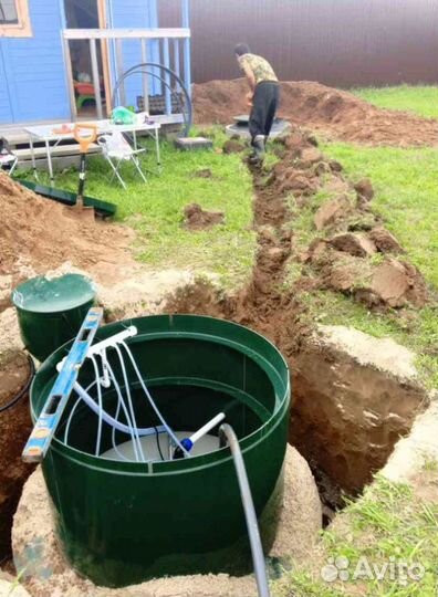 Установка септика / Септик под ключ с гарантией