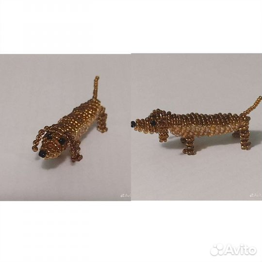 Мопс/Такса из бисера