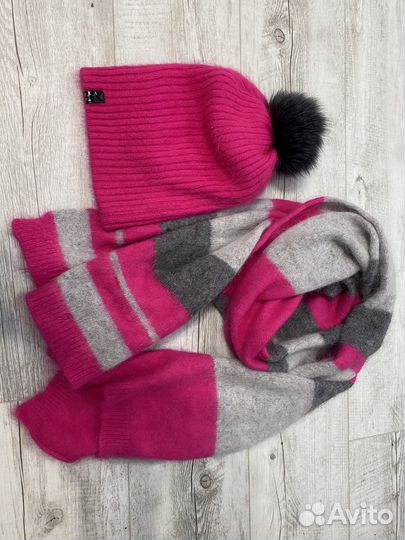 Комплект зимний, шапка шарф