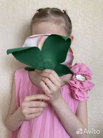 Роза большая декор из фоамирана