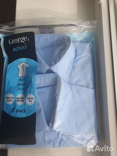 Рубашки школьные George р.122-128