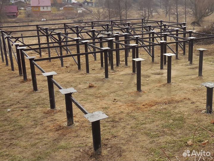 Монтаж винтовых свай