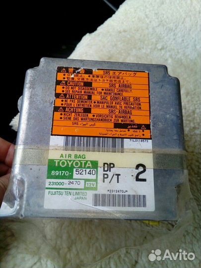 Блок air bag тойота витц