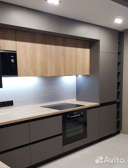 Кухни в стиле лофт трёх ярусные