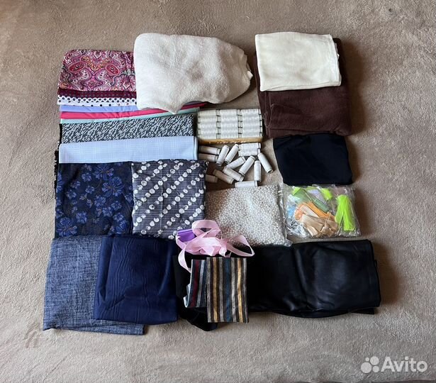 Ткани фурнитура нитки для рукоделия