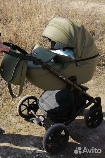 Коляска 2 в 1 эко кожа