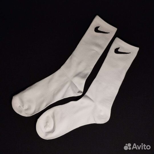Носки nike высокие белые