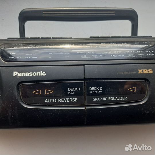 Магнитола Panasonic RX-FT570 двухкассетная