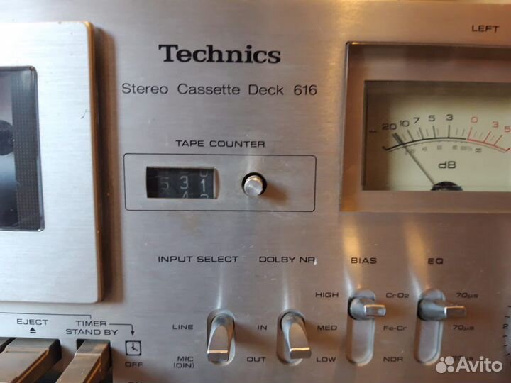 Кассетная дека technics 616