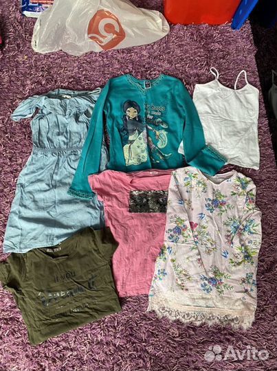Вещи - разная одежда на девочку, размер 146