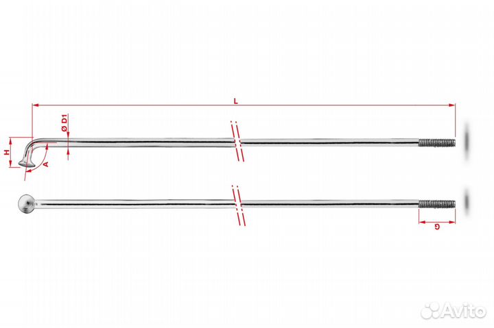 Спицы с ниппелем