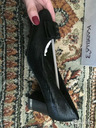 Туфли из натуральной замши