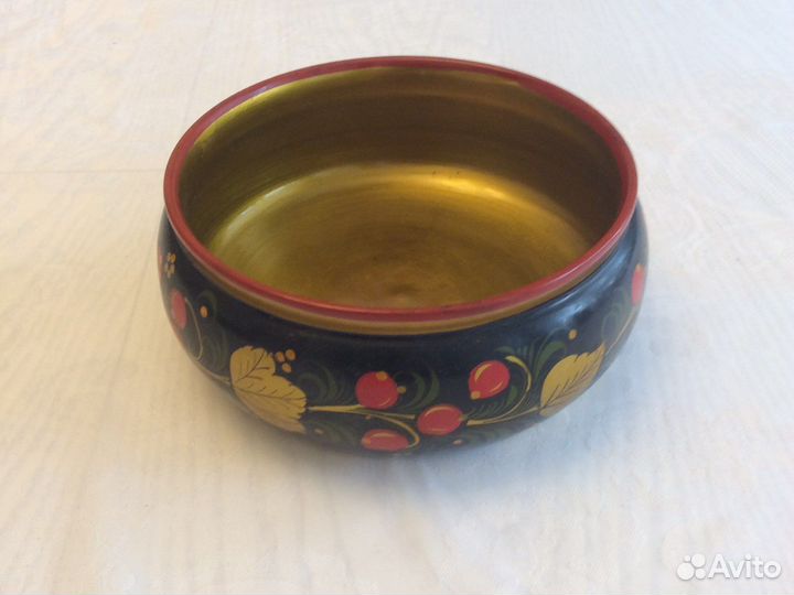 Хохлома СССР чашки миски тарелки днрево