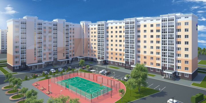 2-к. квартира, 55 м², 9/9 эт.