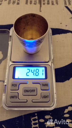 Стопка серебро 875