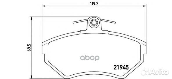 Колодки тормозные P85032 Brembo