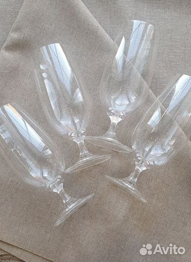 Бокалы для пива 4 штуки стеклянные