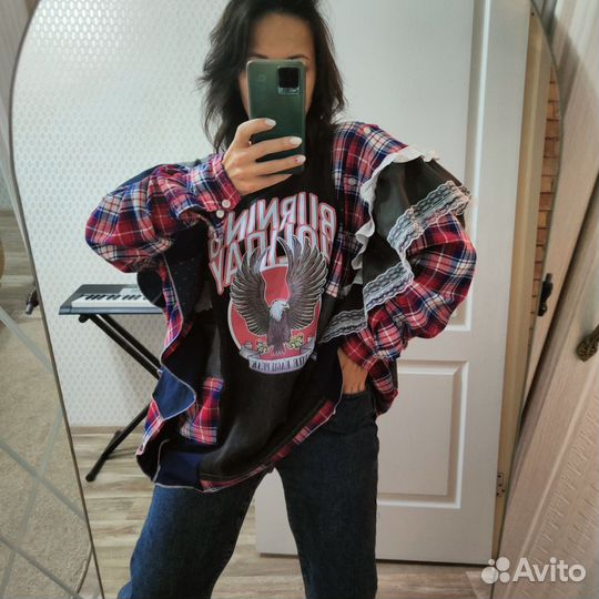 Рубашка пэчворк