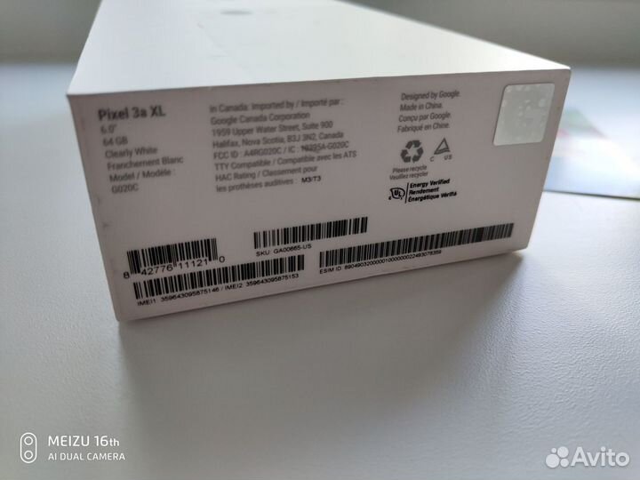 Google Pixel 3a XL, 4/64 ГБ