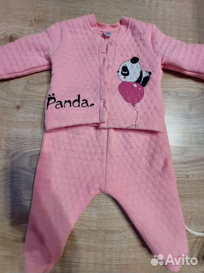 Одежда на девочку пакетом 2-4 месяца
