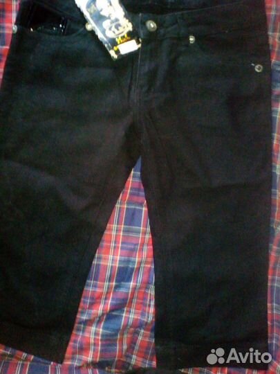 Бриджи, шорты, джинсовые черные