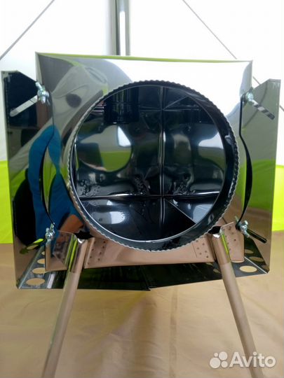 Печь для палатки Пошехонка Средняя на 30 л. c 3D э