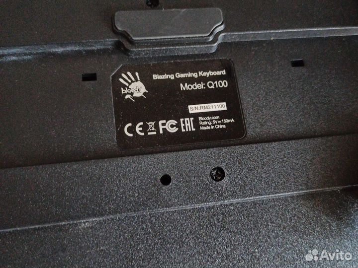 Игровая клавиатура bloody q100