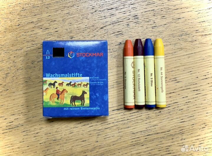 Восковые мелки Stockmar, 4 цвета