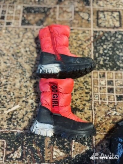 Детская обувь для девочек зимняя 29