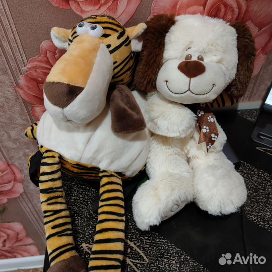 Рюкзаки детские тигренок и собачка