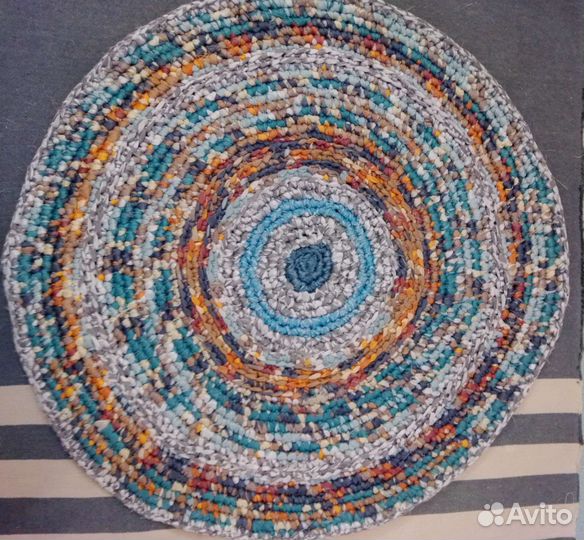 Тканевые коврики по методике rag crochet