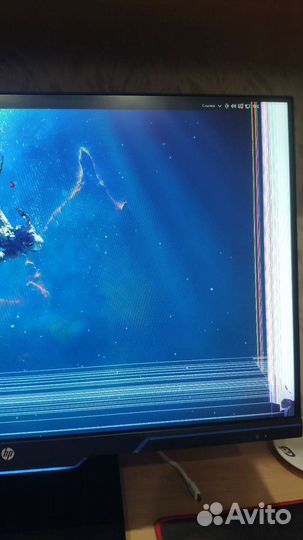 Монитор Hp 25mx 144 гц разбита матрица