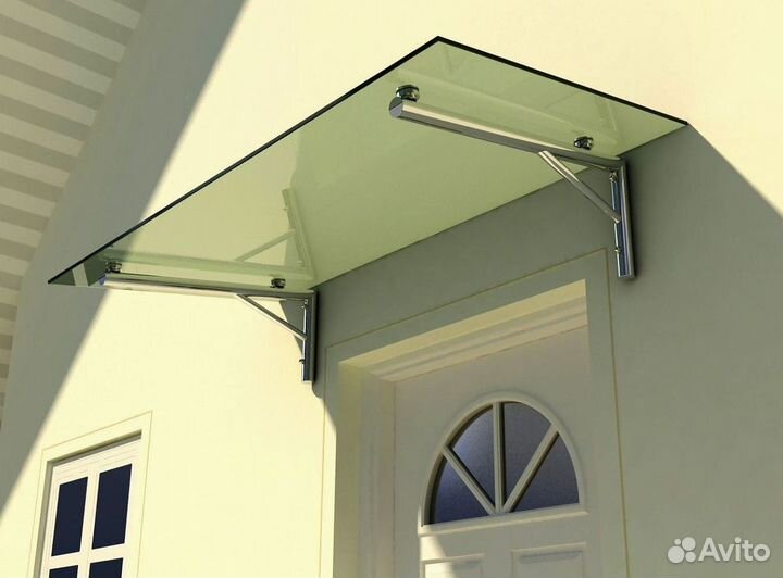 Стеклянный козырек, навес