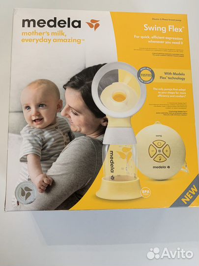 Молокоотсос medela swing flex электрический