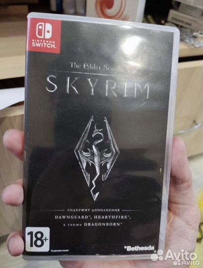 Игра для приставки nintendo картридж skyrim
