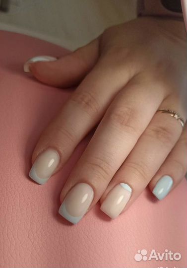 Маникюр наращивание ногтей