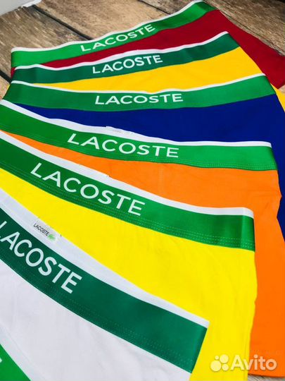 Трусы мужские боксеры lacoste хлопок нижнее белье