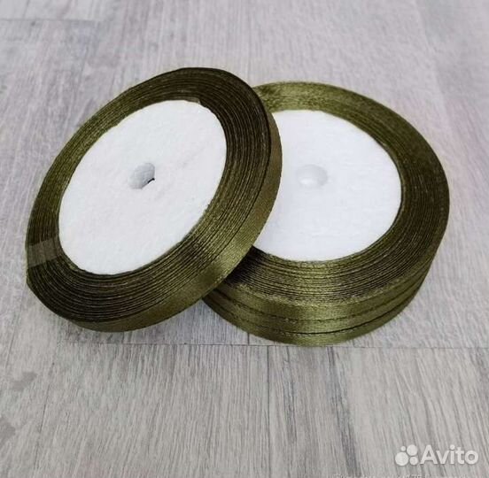 Лента атласная фисташковая 0.6 см