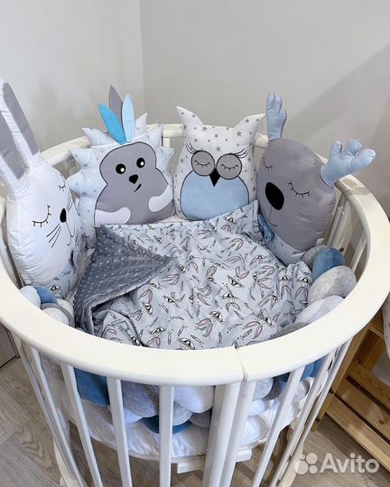 Комплект бортиков + косичка