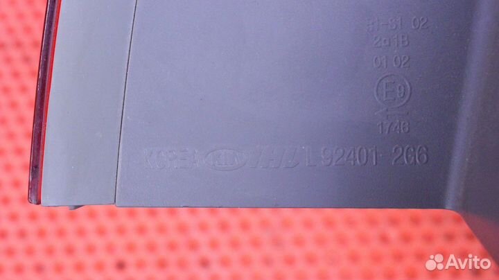 Фонарь задний левый Kia Optima MG G4KE 92401-2G600