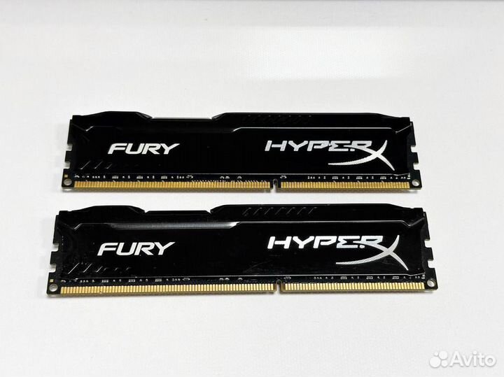 Память 16Gb DDR3 1866 мгц Kingston HyperX Fury