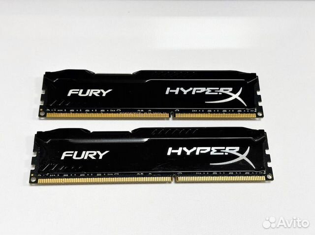 Память 16Gb DDR3 1866 мгц Kingston HyperX Fury