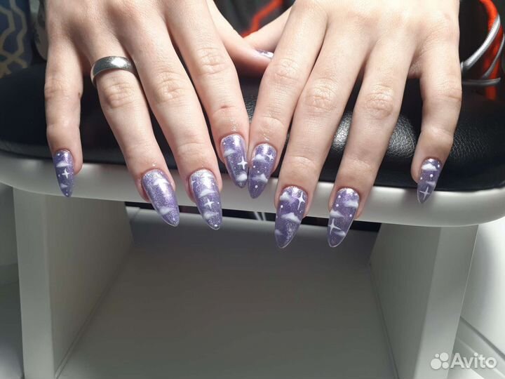 Маникюр с покрытием гель-лак. Наращивание ногтей
