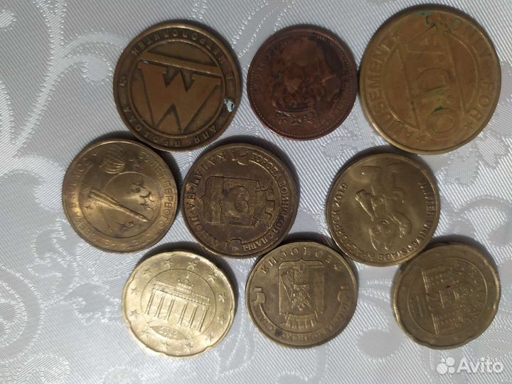 Монеты разные