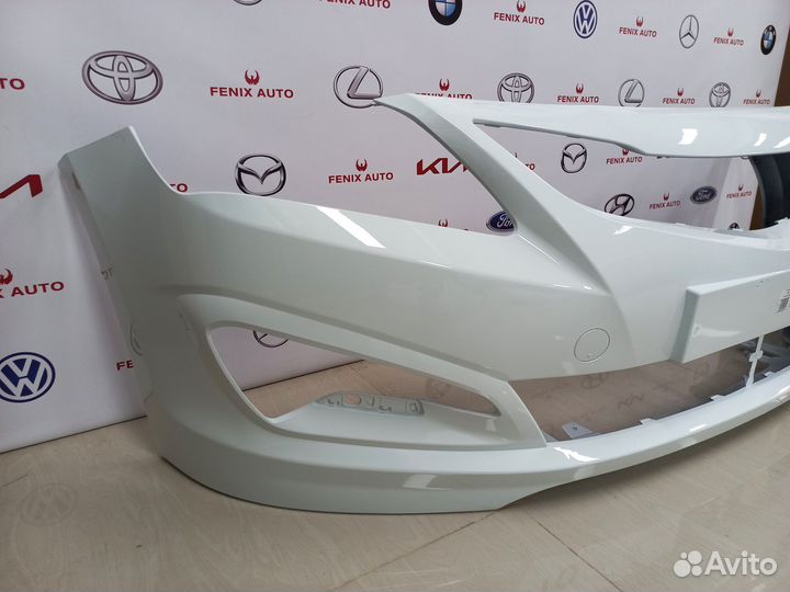 Бампер передний Hyundai Solaris 14-17 Белый