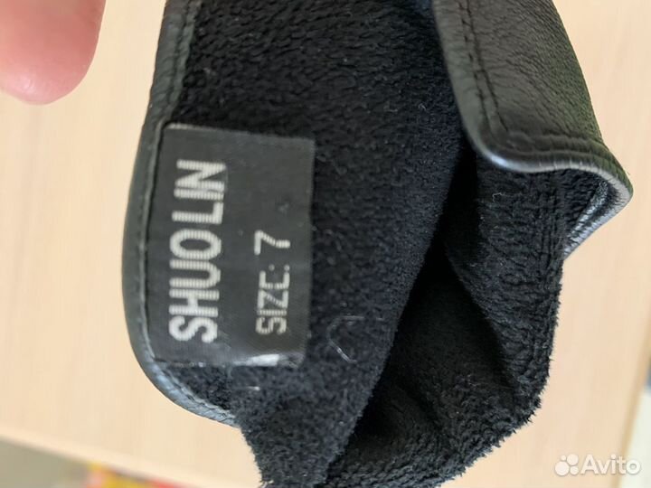 Перчатки женские кожаные 7